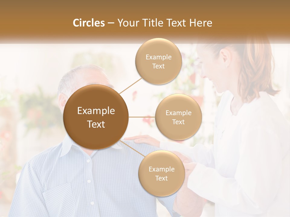 A Woman Shaking Hands With A Man In A White Shirt PowerPoint Template