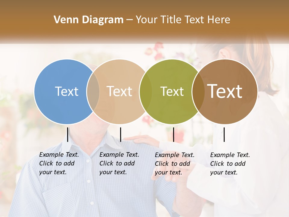 A Woman Shaking Hands With A Man In A White Shirt PowerPoint Template