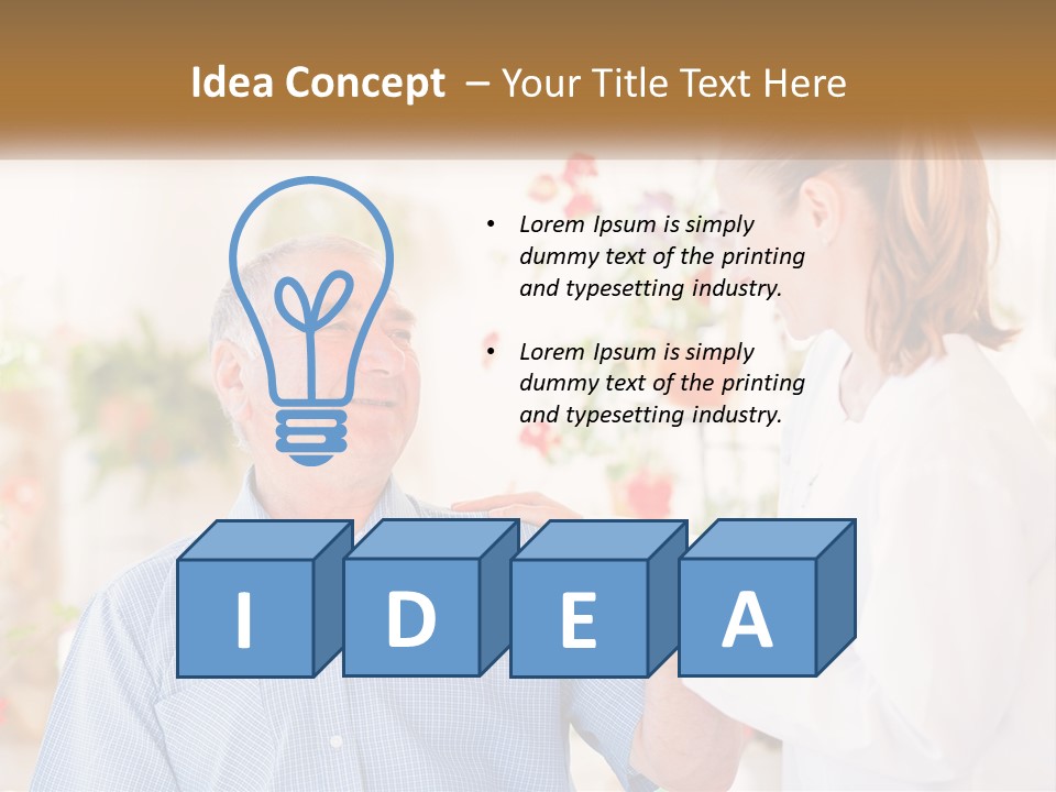 A Woman Shaking Hands With A Man In A White Shirt PowerPoint Template