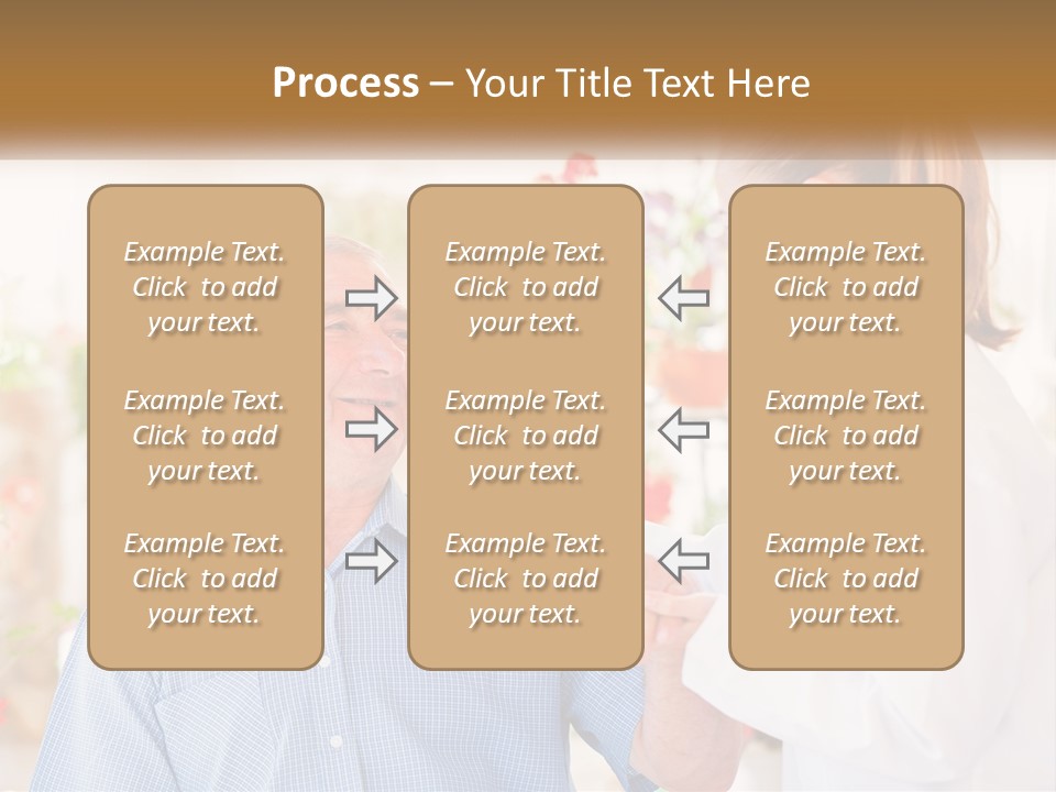 A Woman Shaking Hands With A Man In A White Shirt PowerPoint Template