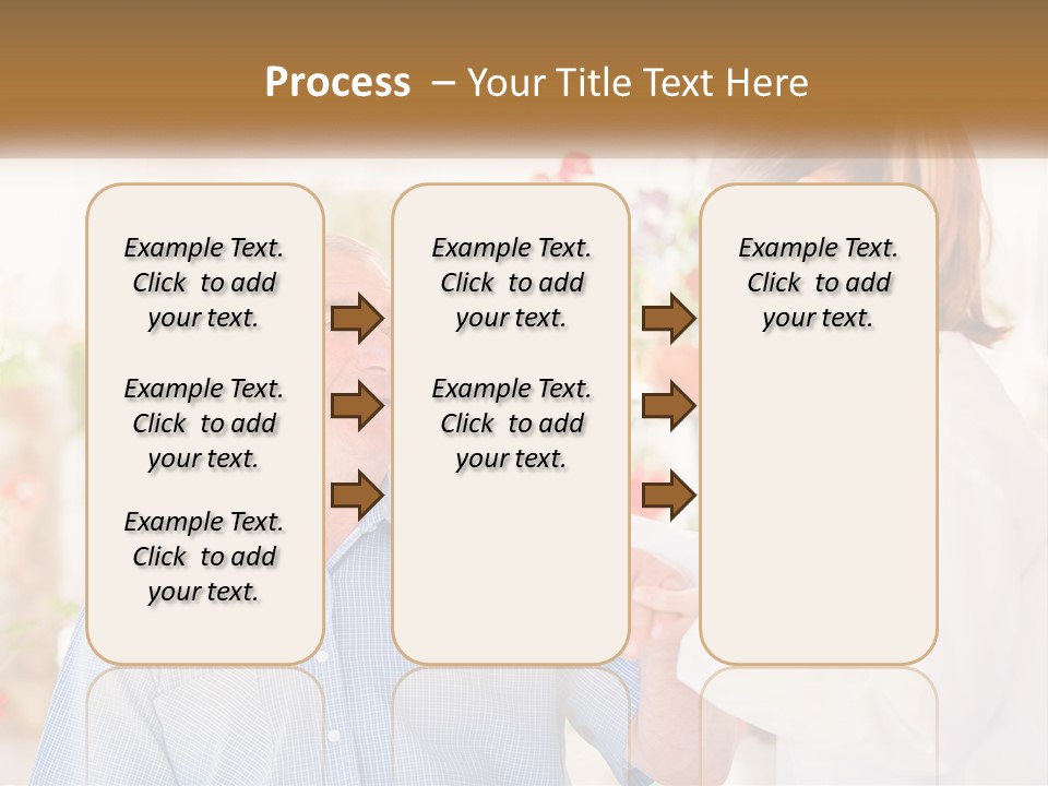 A Woman Shaking Hands With A Man In A White Shirt PowerPoint Template