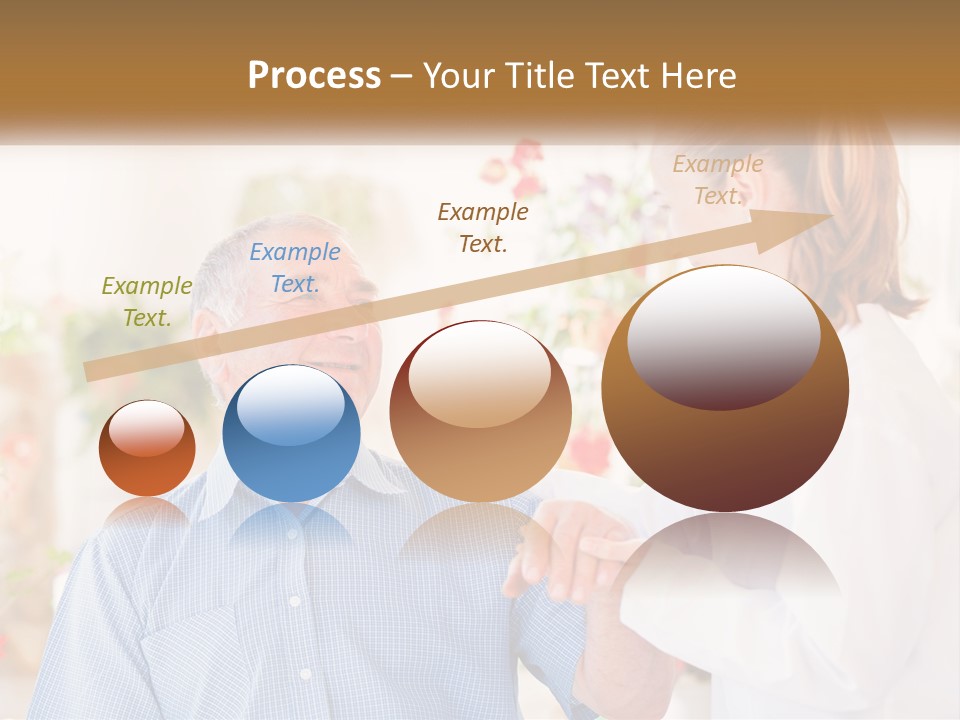 A Woman Shaking Hands With A Man In A White Shirt PowerPoint Template