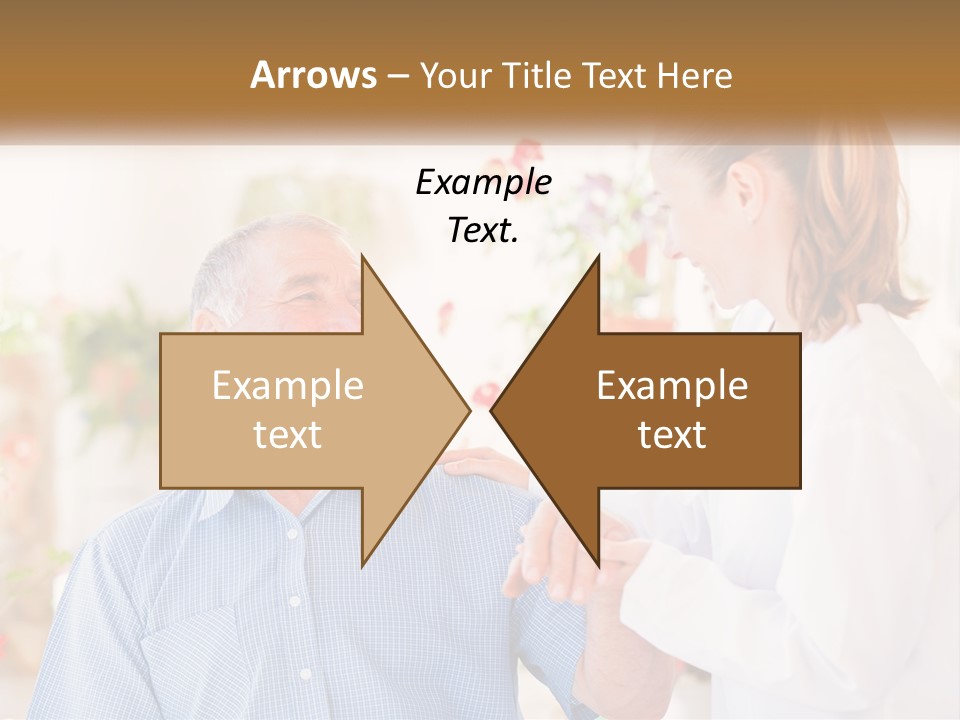 A Woman Shaking Hands With A Man In A White Shirt PowerPoint Template