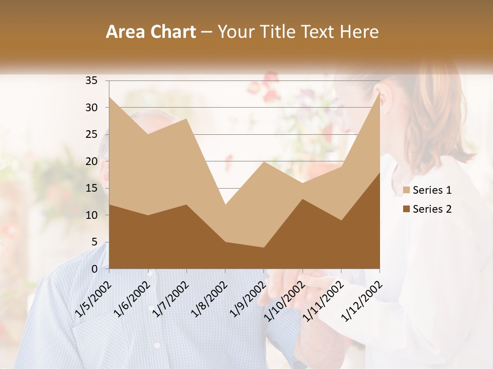 A Woman Shaking Hands With A Man In A White Shirt PowerPoint Template