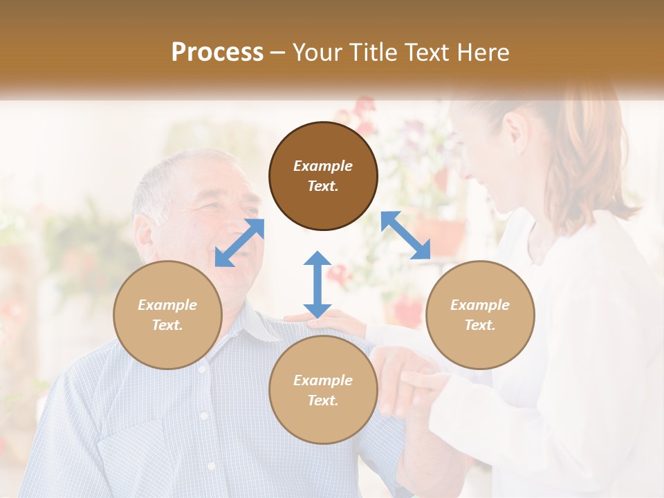 A Woman Shaking Hands With A Man In A White Shirt PowerPoint Template