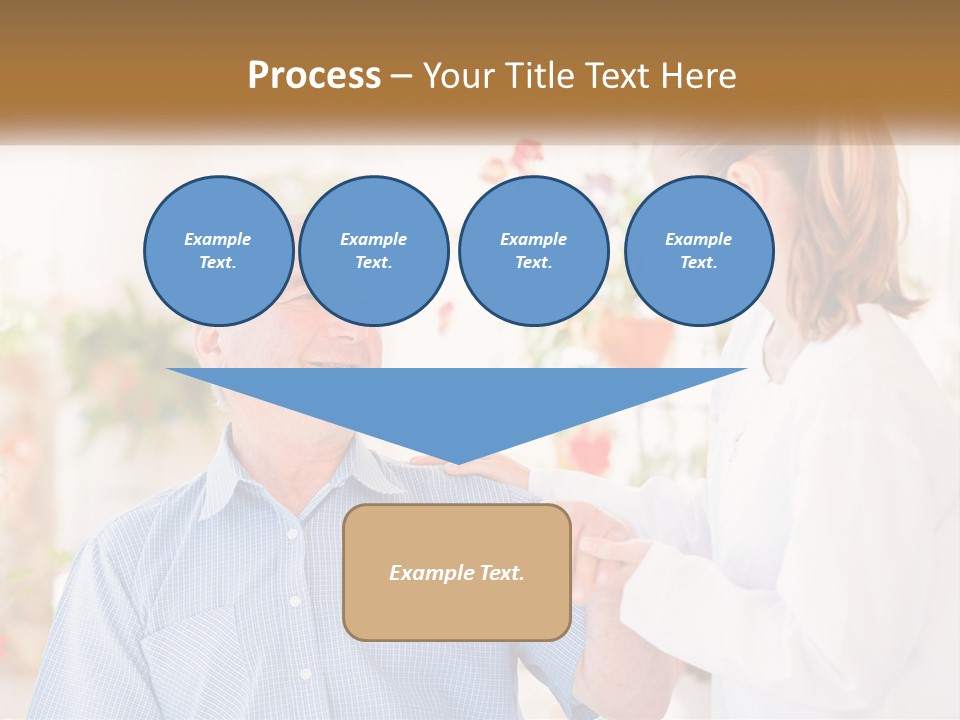 A Woman Shaking Hands With A Man In A White Shirt PowerPoint Template