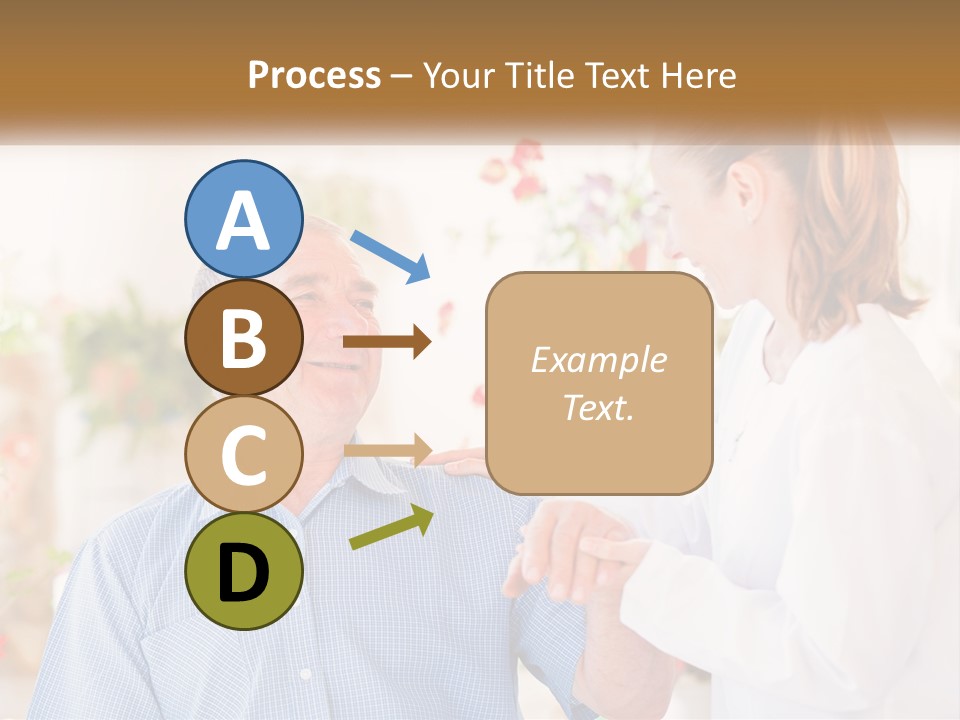 A Woman Shaking Hands With A Man In A White Shirt PowerPoint Template
