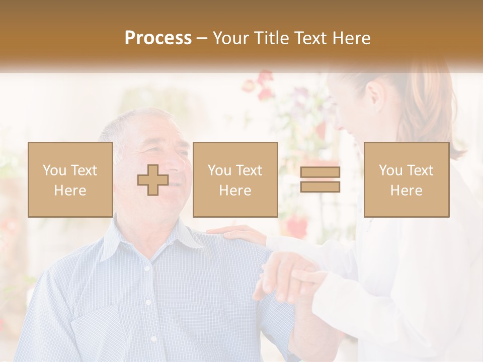 A Woman Shaking Hands With A Man In A White Shirt PowerPoint Template