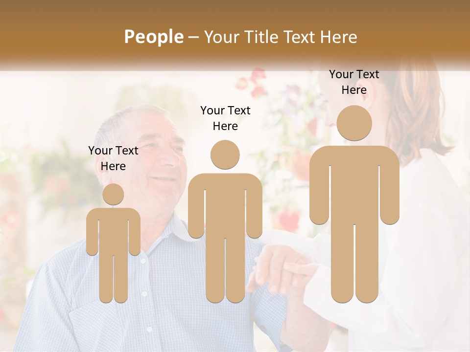 A Woman Shaking Hands With A Man In A White Shirt PowerPoint Template