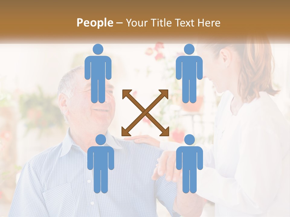 A Woman Shaking Hands With A Man In A White Shirt PowerPoint Template