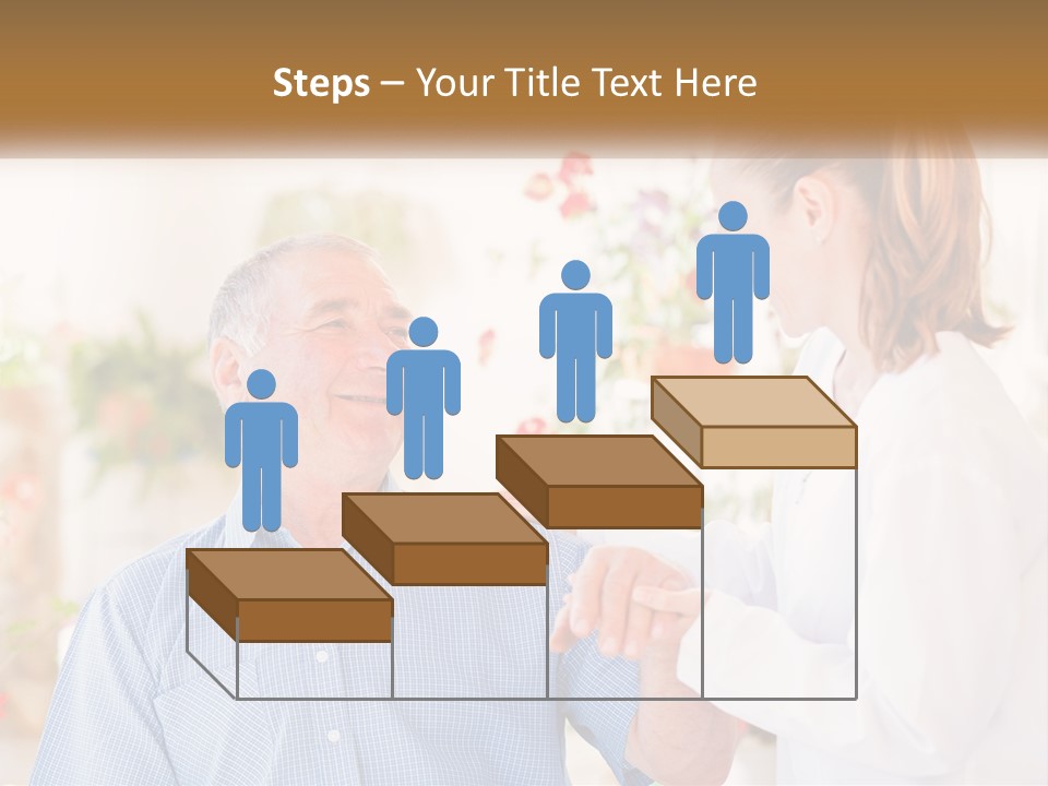 A Woman Shaking Hands With A Man In A White Shirt PowerPoint Template