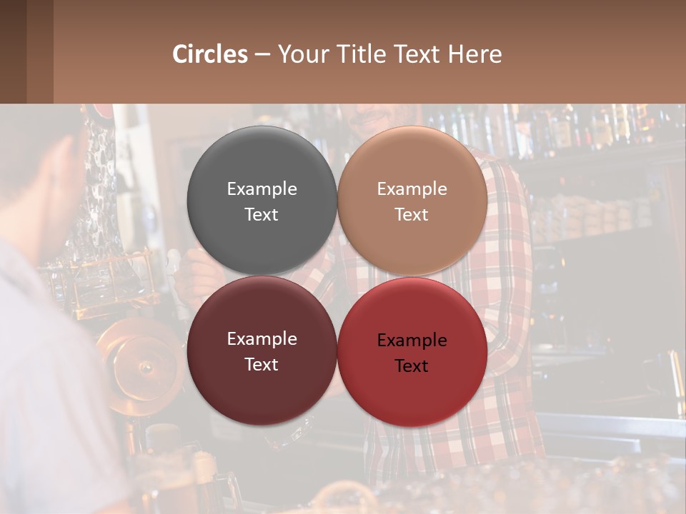 A Man Making A Drink At A Bar PowerPoint Template