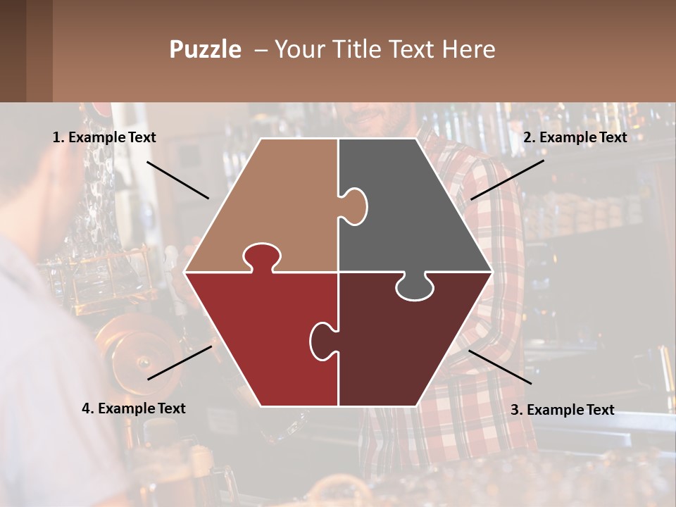 A Man Making A Drink At A Bar PowerPoint Template