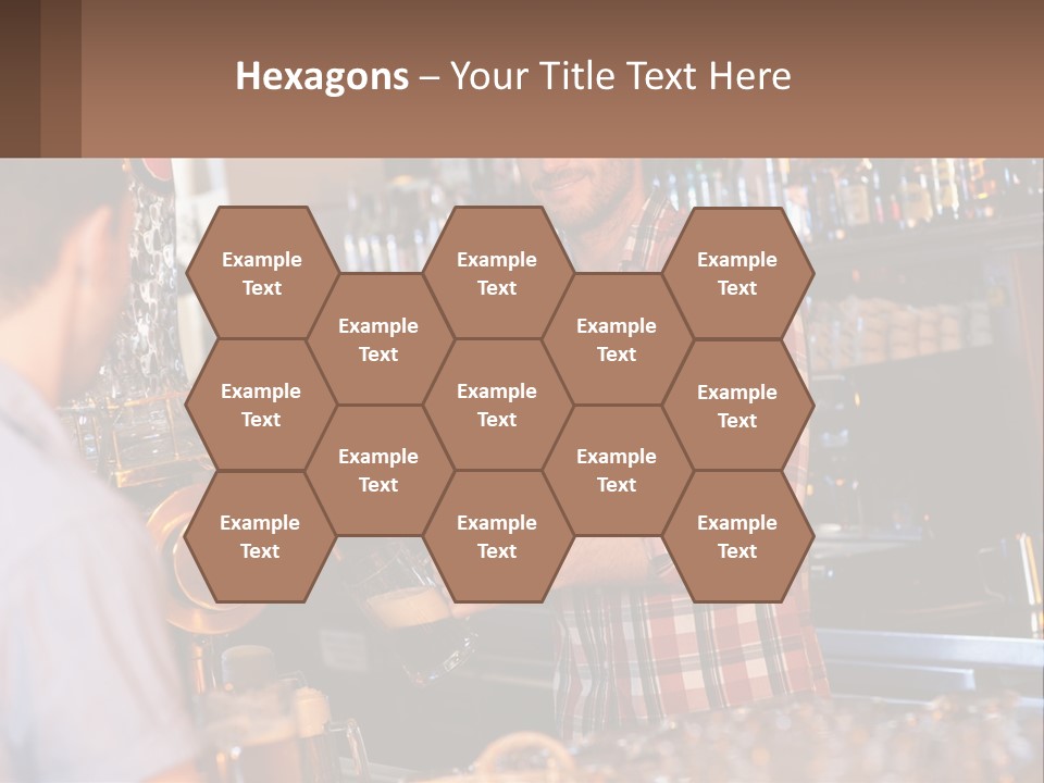 A Man Making A Drink At A Bar PowerPoint Template