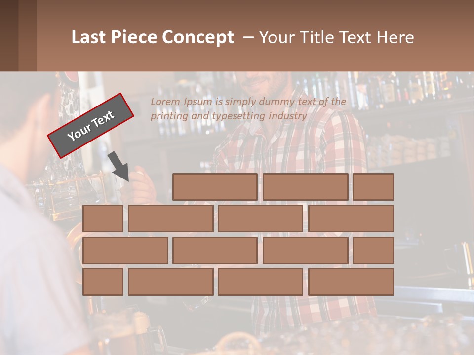 A Man Making A Drink At A Bar PowerPoint Template