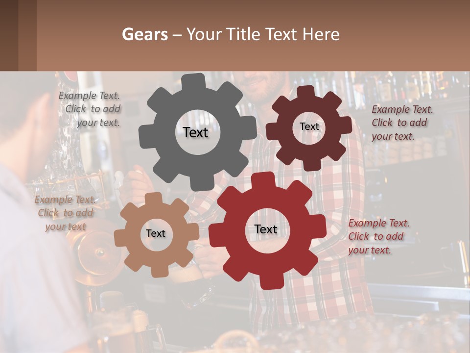 A Man Making A Drink At A Bar PowerPoint Template