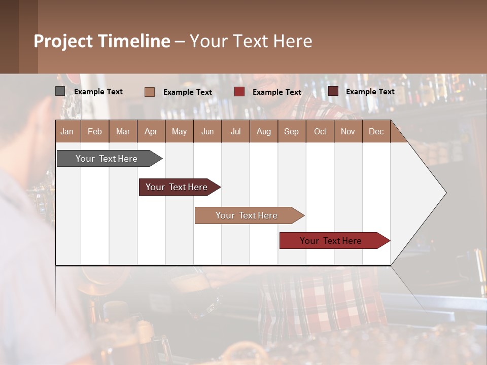 A Man Making A Drink At A Bar PowerPoint Template