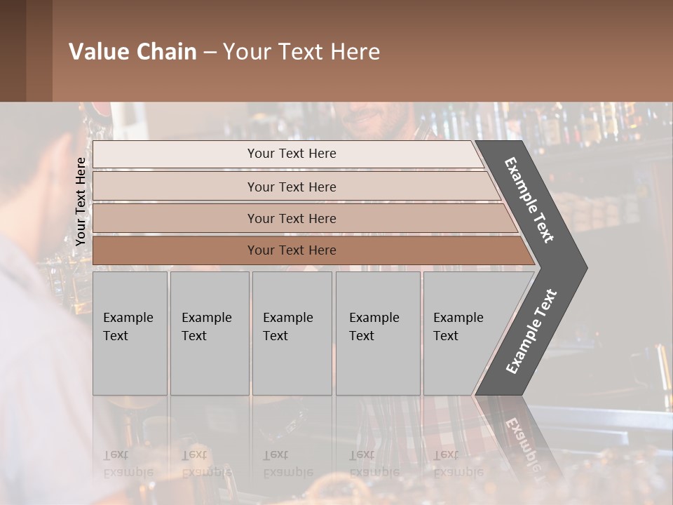 A Man Making A Drink At A Bar PowerPoint Template