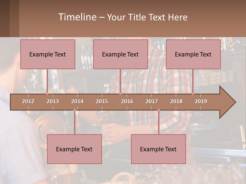 A Man Making A Drink At A Bar PowerPoint Template