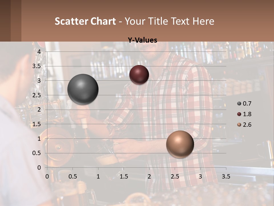 A Man Making A Drink At A Bar PowerPoint Template