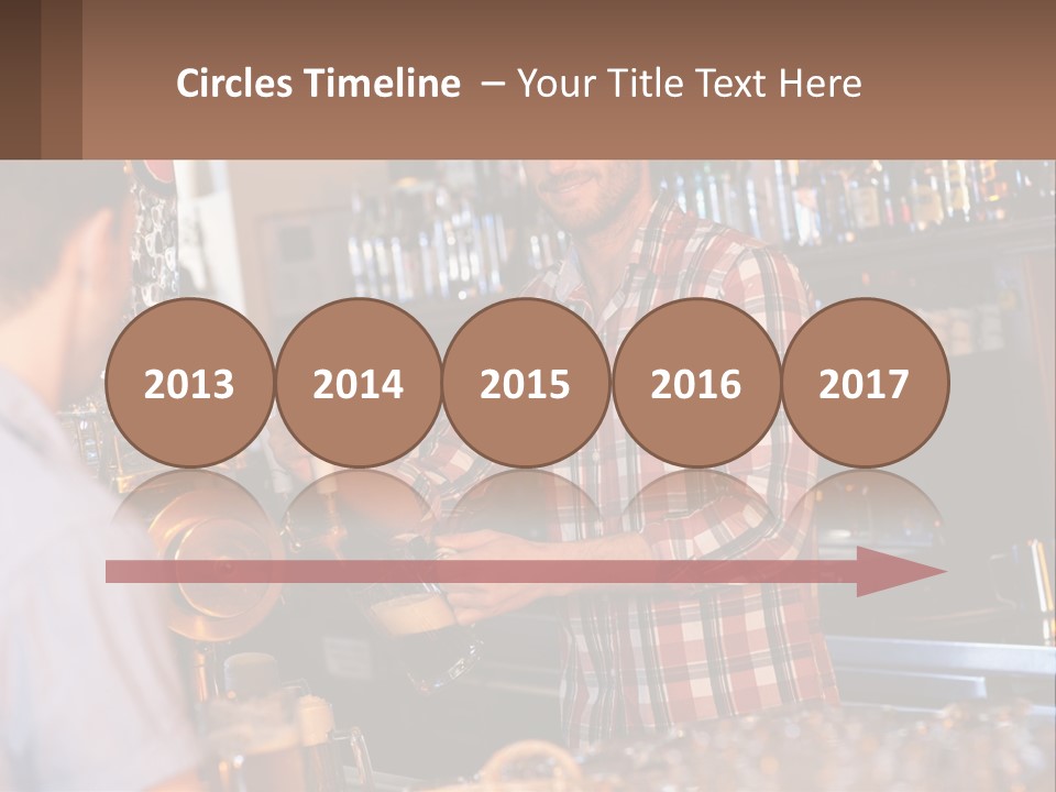 A Man Making A Drink At A Bar PowerPoint Template