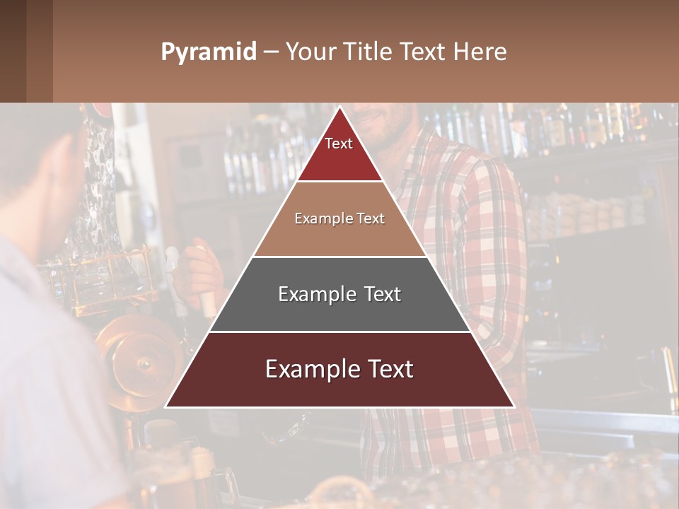 A Man Making A Drink At A Bar PowerPoint Template