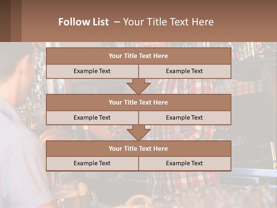 A Man Making A Drink At A Bar PowerPoint Template