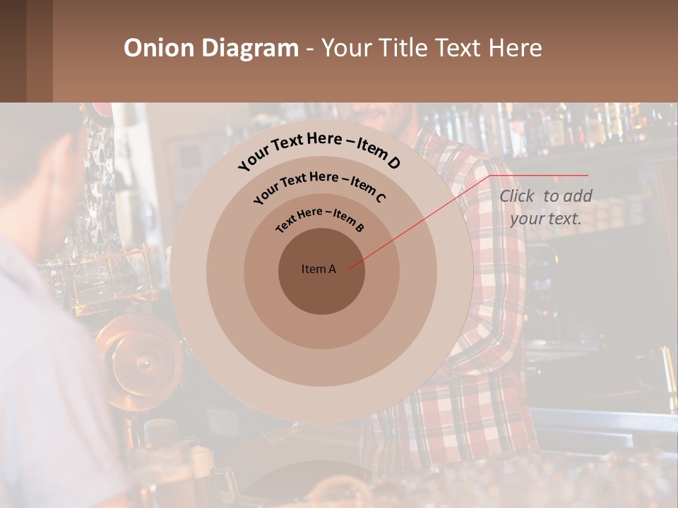 A Man Making A Drink At A Bar PowerPoint Template