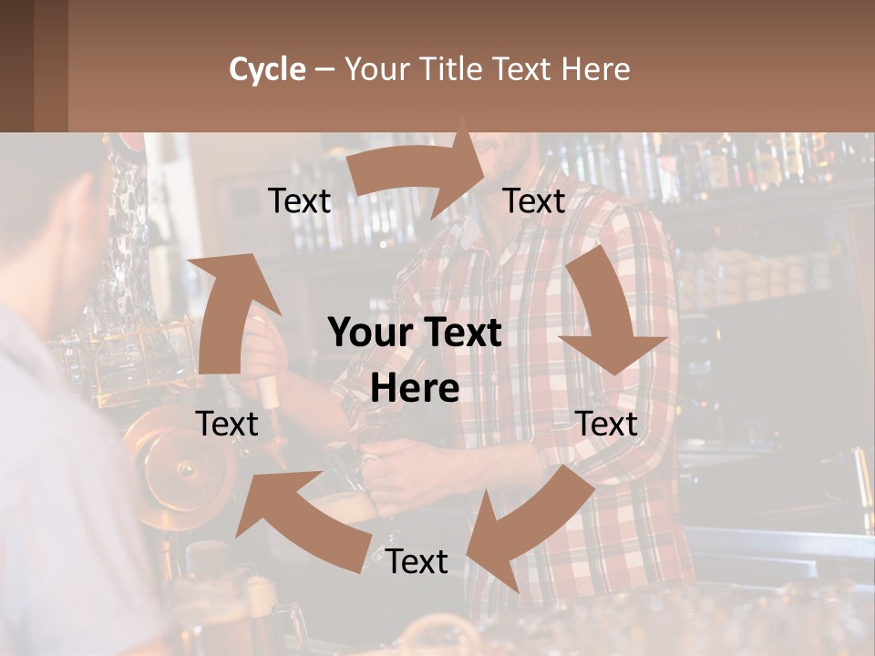 A Man Making A Drink At A Bar PowerPoint Template