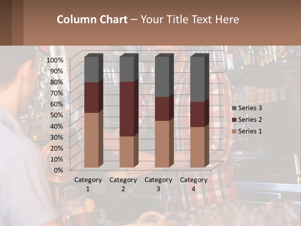 A Man Making A Drink At A Bar PowerPoint Template