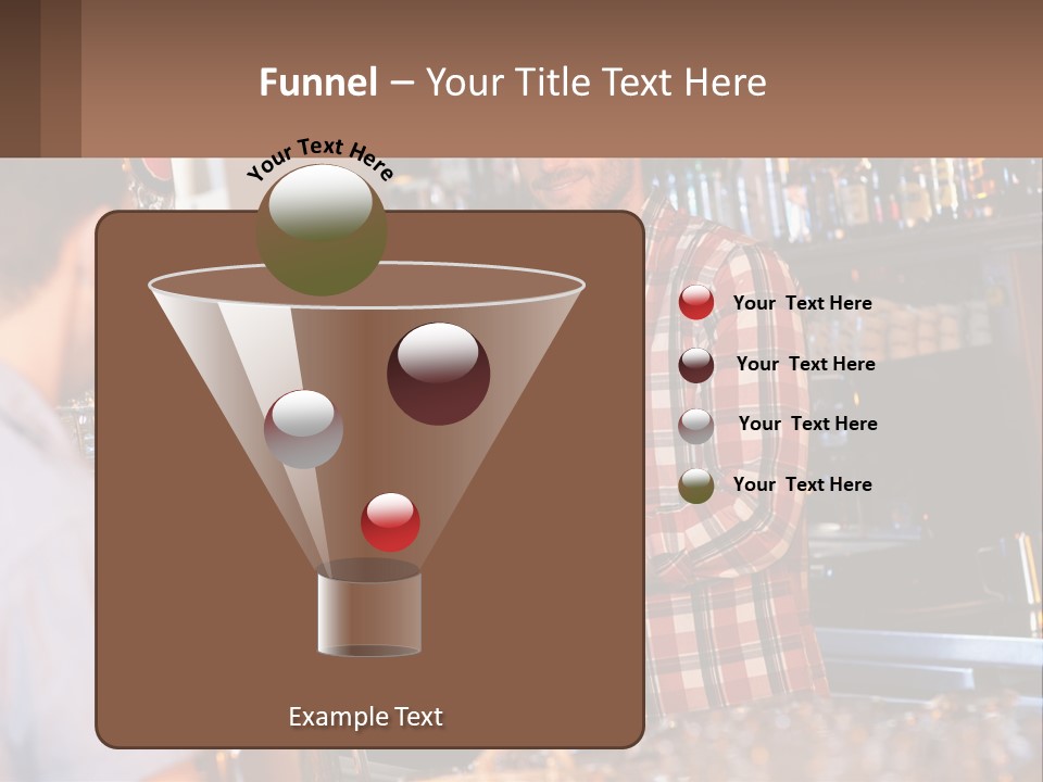 A Man Making A Drink At A Bar PowerPoint Template