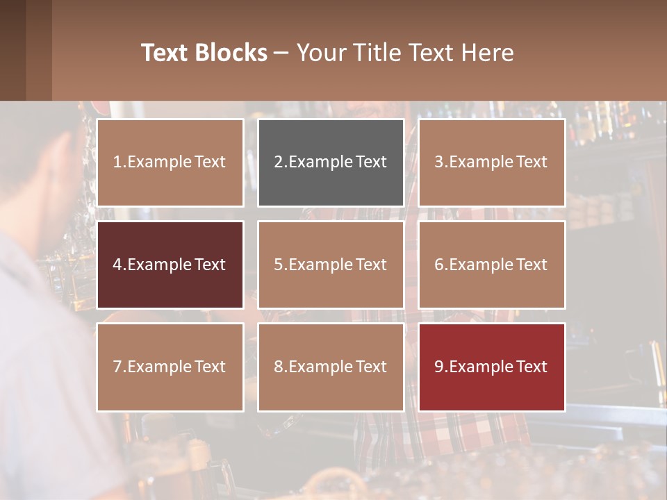 A Man Making A Drink At A Bar PowerPoint Template