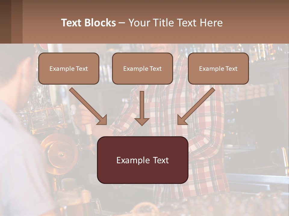 A Man Making A Drink At A Bar PowerPoint Template