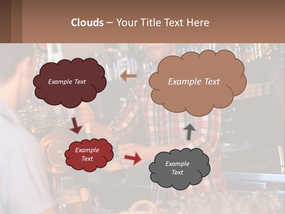 A Man Making A Drink At A Bar PowerPoint Template