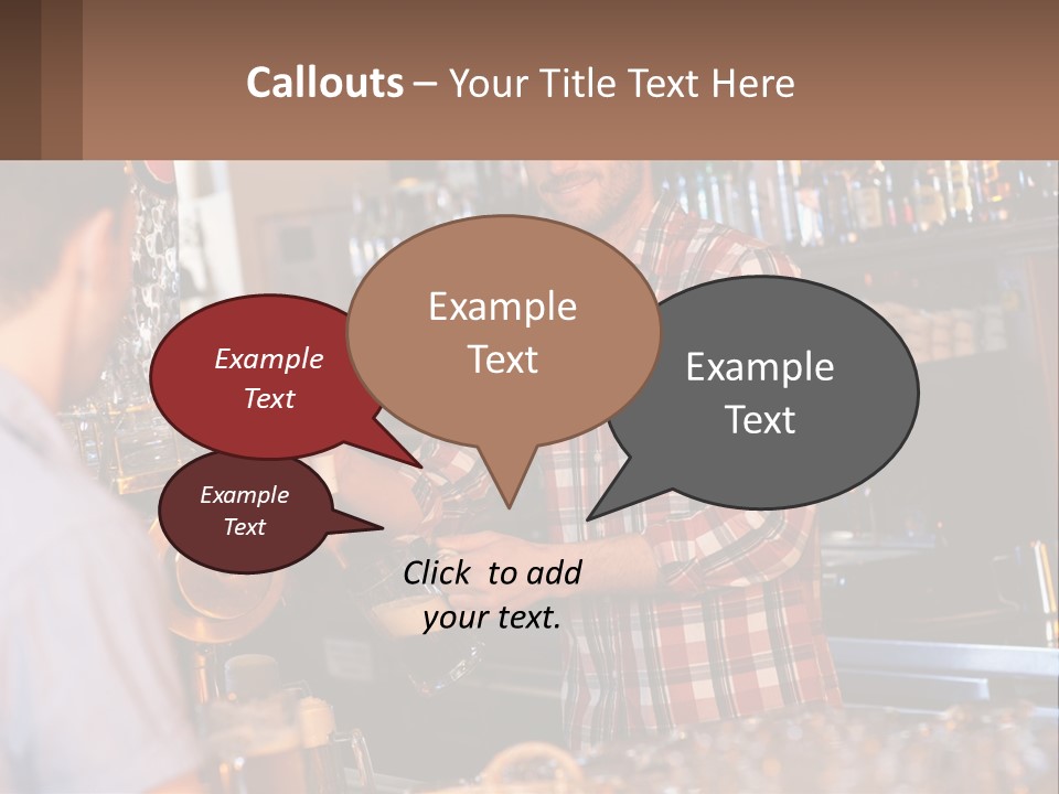 A Man Making A Drink At A Bar PowerPoint Template