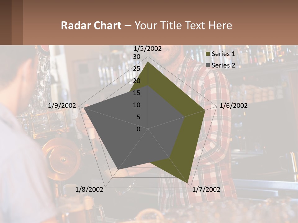 A Man Making A Drink At A Bar PowerPoint Template