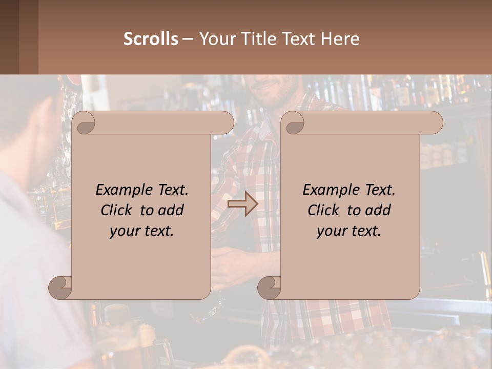 A Man Making A Drink At A Bar PowerPoint Template