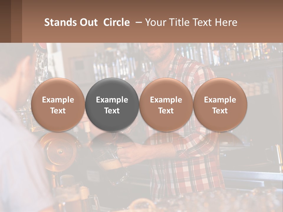 A Man Making A Drink At A Bar PowerPoint Template