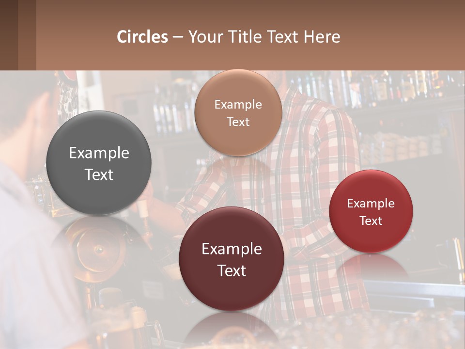 A Man Making A Drink At A Bar PowerPoint Template