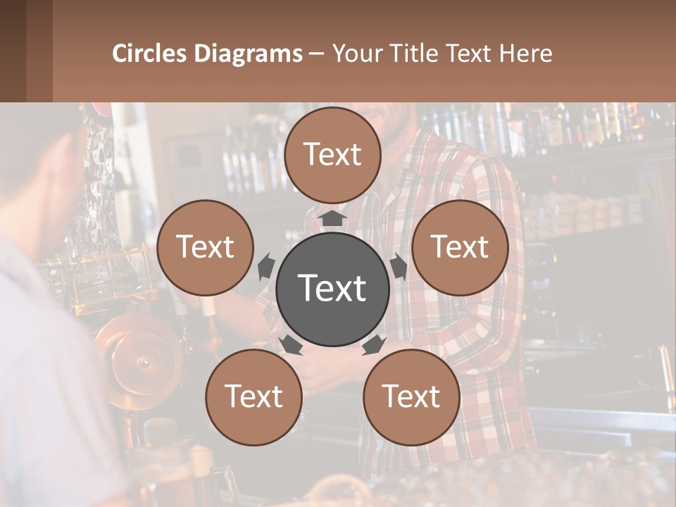 A Man Making A Drink At A Bar PowerPoint Template