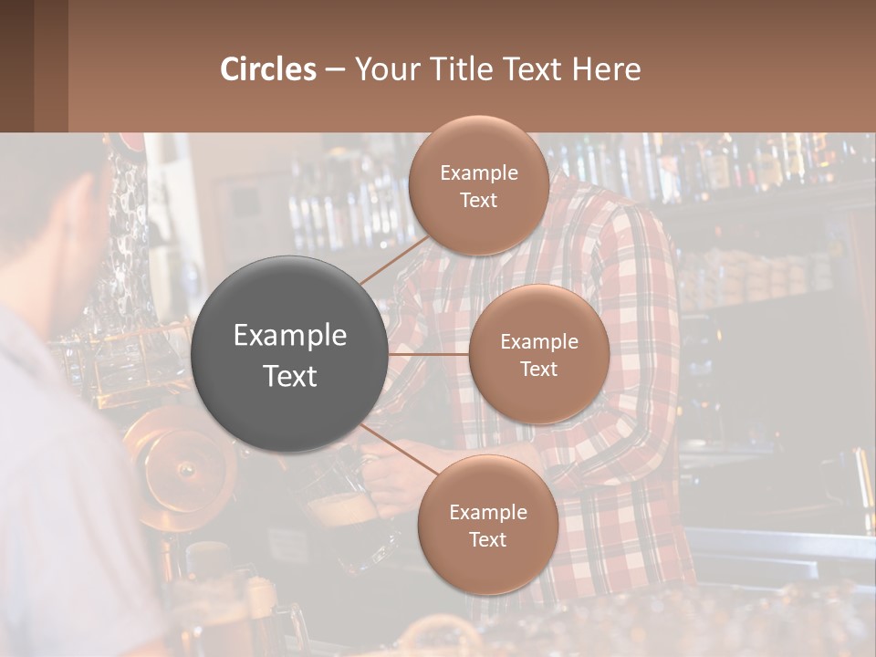 A Man Making A Drink At A Bar PowerPoint Template