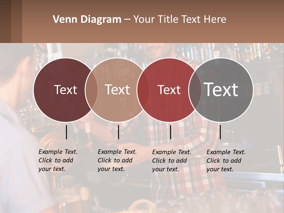 A Man Making A Drink At A Bar PowerPoint Template