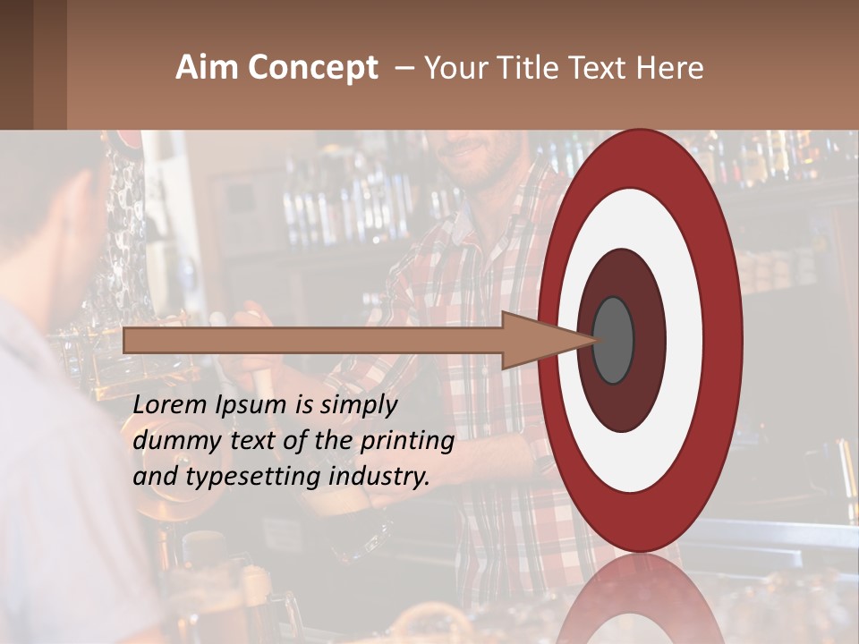 A Man Making A Drink At A Bar PowerPoint Template