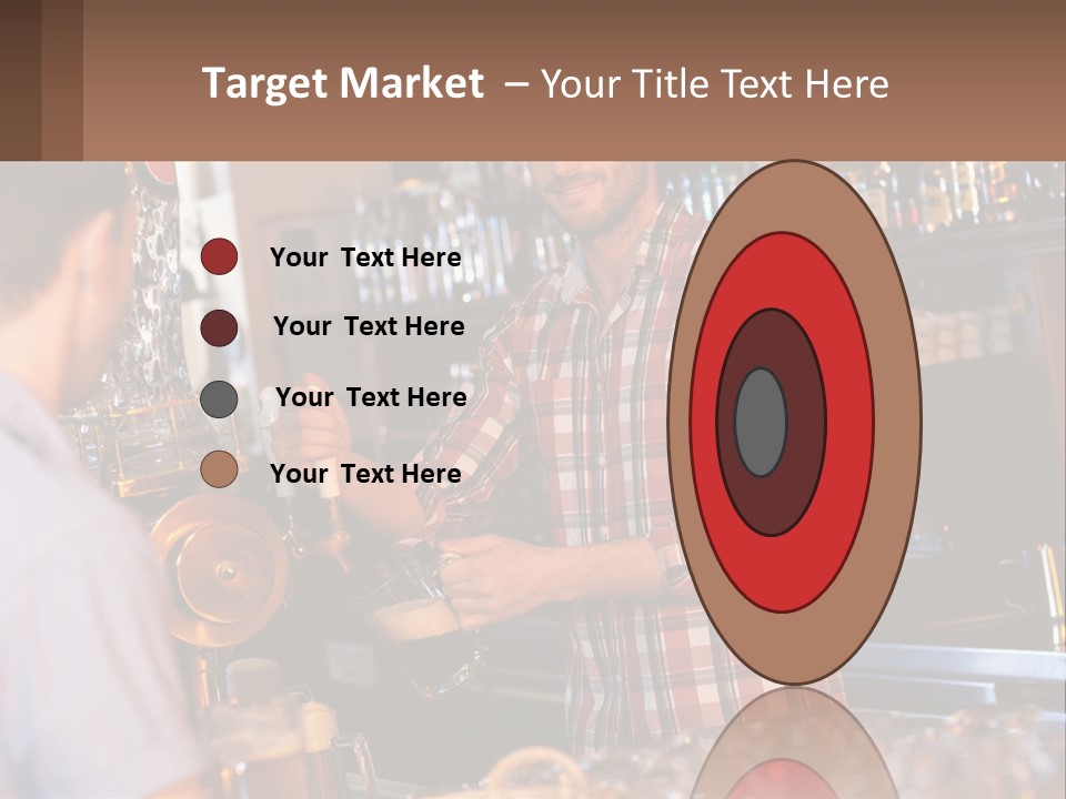 A Man Making A Drink At A Bar PowerPoint Template