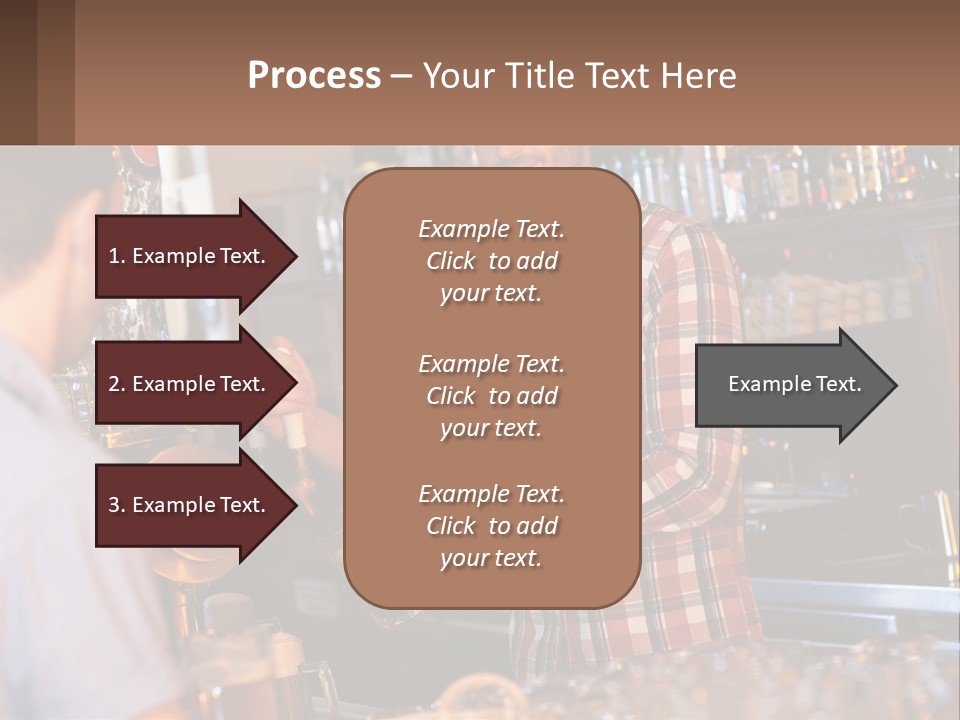 A Man Making A Drink At A Bar PowerPoint Template