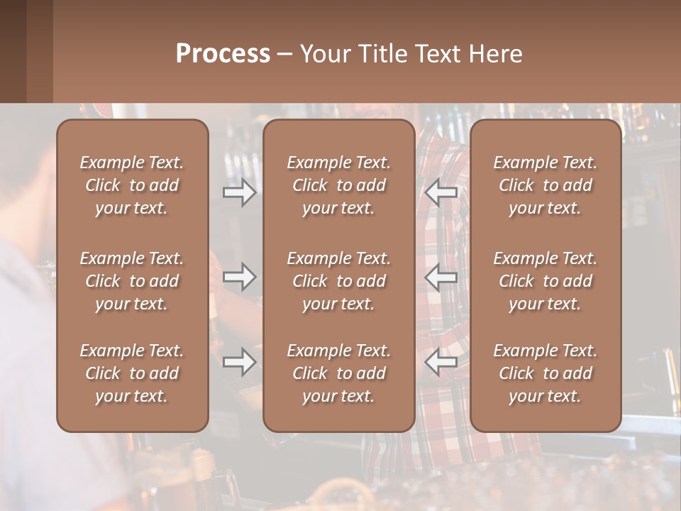 A Man Making A Drink At A Bar PowerPoint Template
