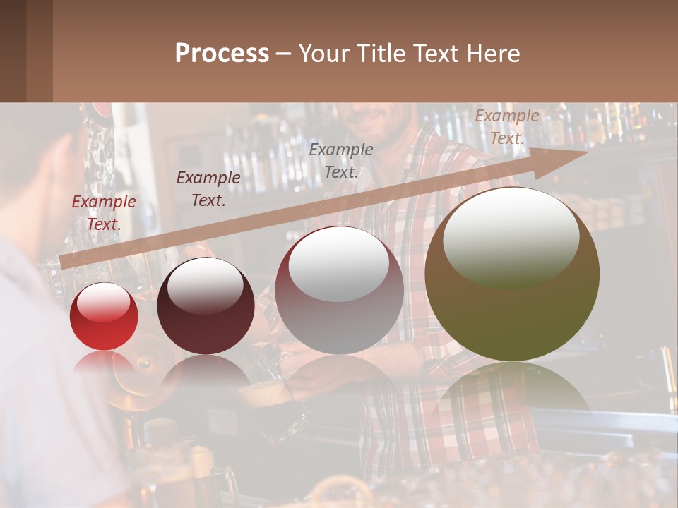 A Man Making A Drink At A Bar PowerPoint Template