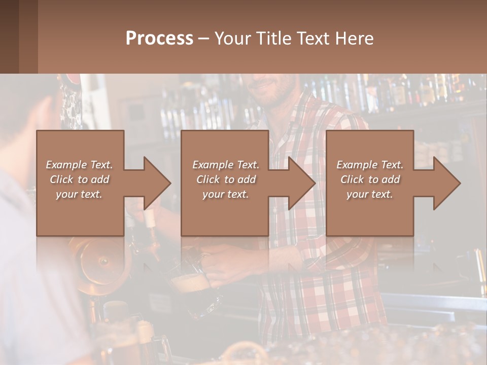 A Man Making A Drink At A Bar PowerPoint Template