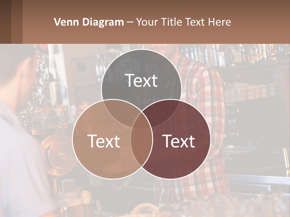 A Man Making A Drink At A Bar PowerPoint Template