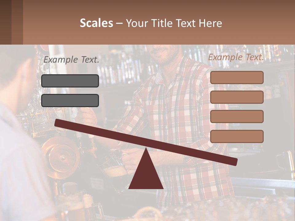 A Man Making A Drink At A Bar PowerPoint Template
